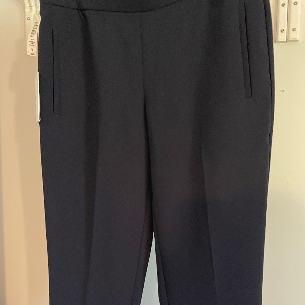 Aritzia Wilfred Darontal Pant | Elastic Waist | Navy Blue | Size 10 | NEW